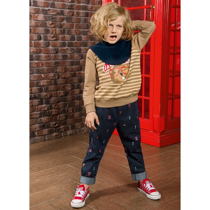 Брюки для мальчика, рост 116 см, цвет тёмно-синий