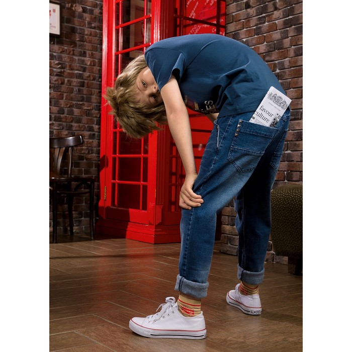 Брюки для мальчика, рост 146 см, цвет синий