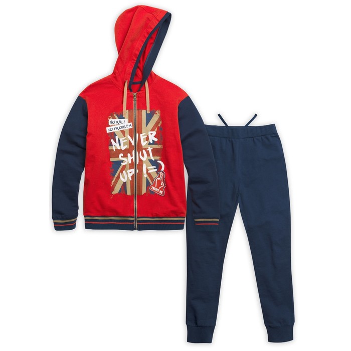 Комплект для мальчика, рост 116 см, цвет красный