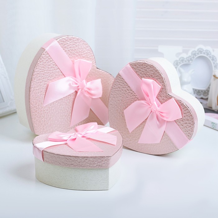 Набор коробок 3в1, 22 х 20 х 9 - 16 х 14 х 6 см