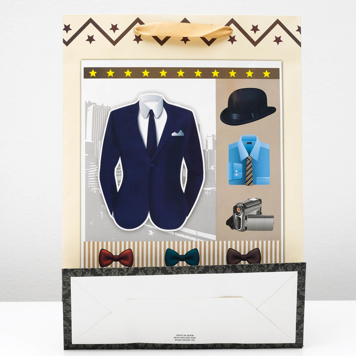 Пакет подарочный люкс, 30 х 42 х 12 см