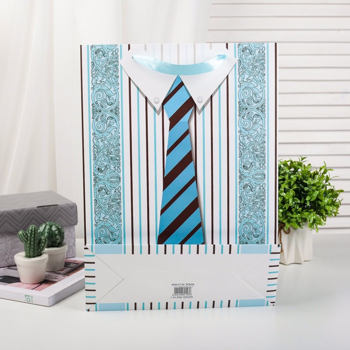 Пакет подарочный люкс, 30 х 42 х 12 см