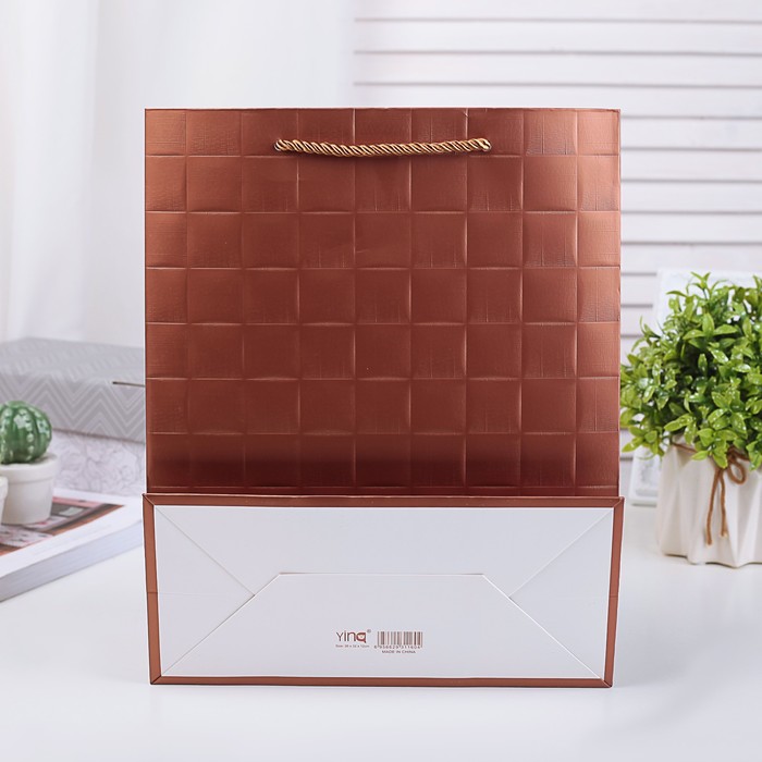 Пакет подарочный люкс, 42 х 30 х 14 см