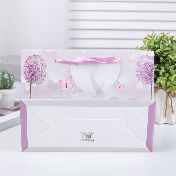 Пакет подарочный люкс, 18 х 24 х 8 см