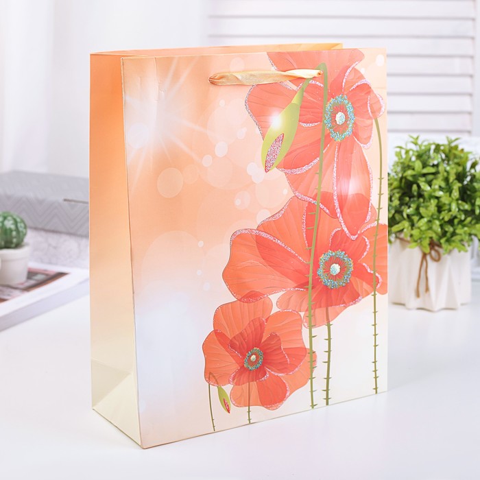 Пакет подарочный люкс, 26 х 32 х 10 см