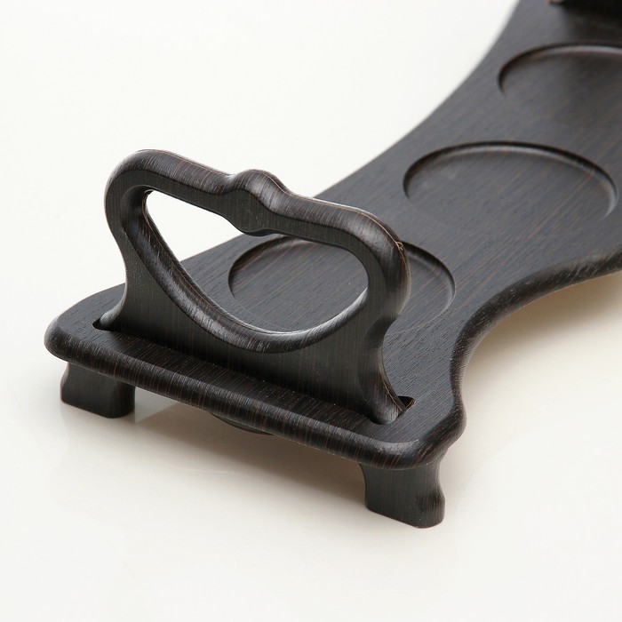 Набор "Греция": 3 банки для сыпучих продуктов по 420 мл на деревянной подставке