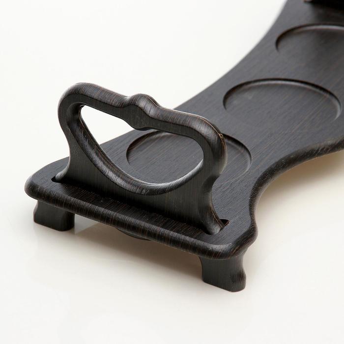 Набор "Скандинавия": 3 банки для сыпучих продуктов по 420 мл на деревянной подставке