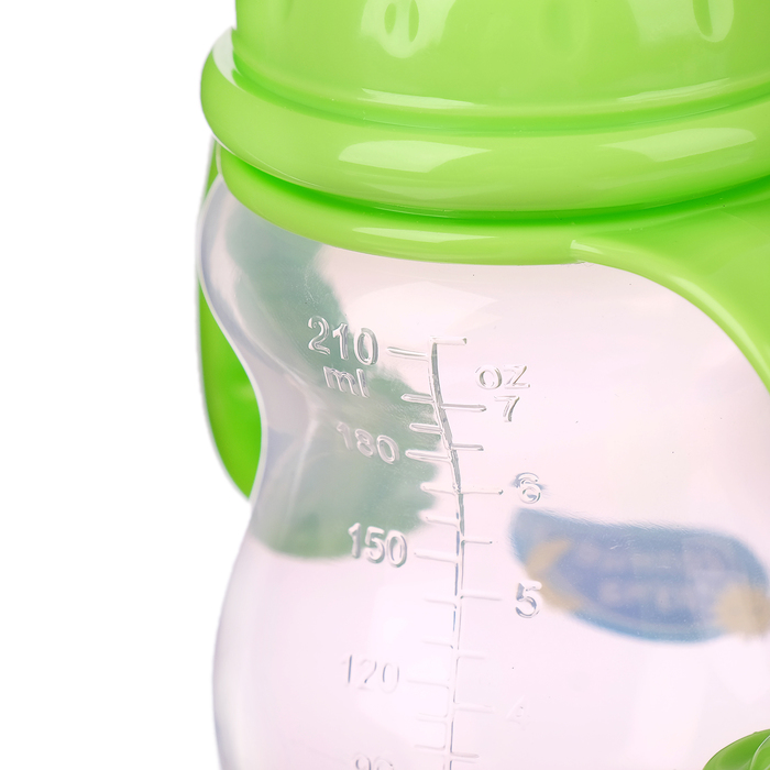 Бутылочка для кормления с широким горлом, с ручками, 210 мл, от 0 мес.
