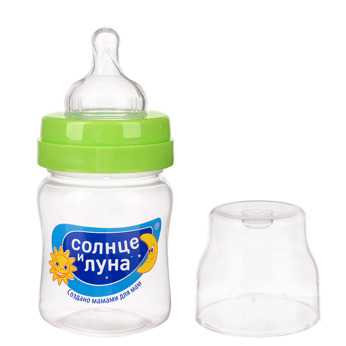 Бутылочка для кормления с широким горлом, 125 мл, от 0 мес.