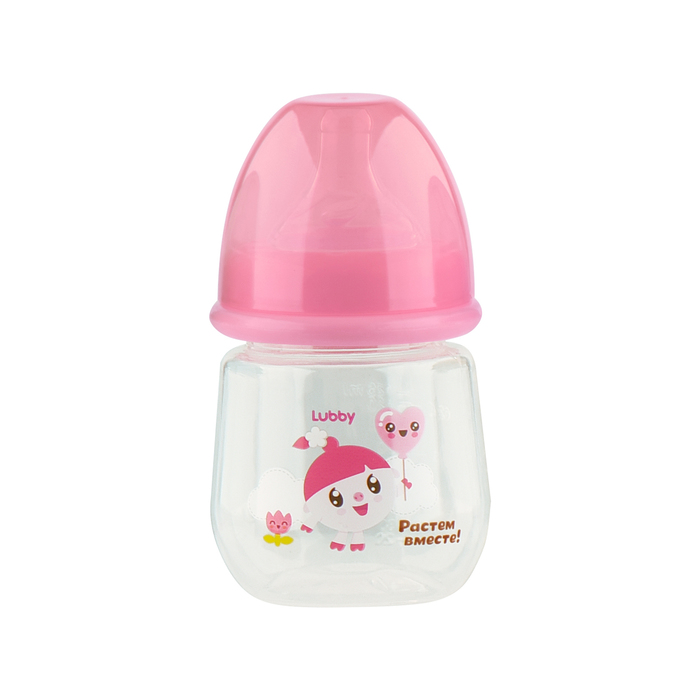 Бутылочка для кормления «Малышарики», 125 мл, от 0 мес., цвета МИКС