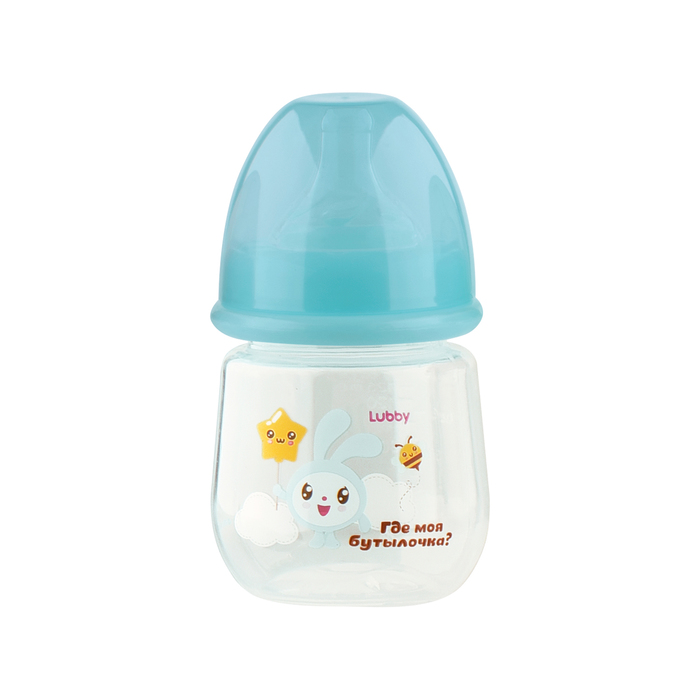 Бутылочка для кормления «Малышарики», 125 мл, от 0 мес., цвета МИКС