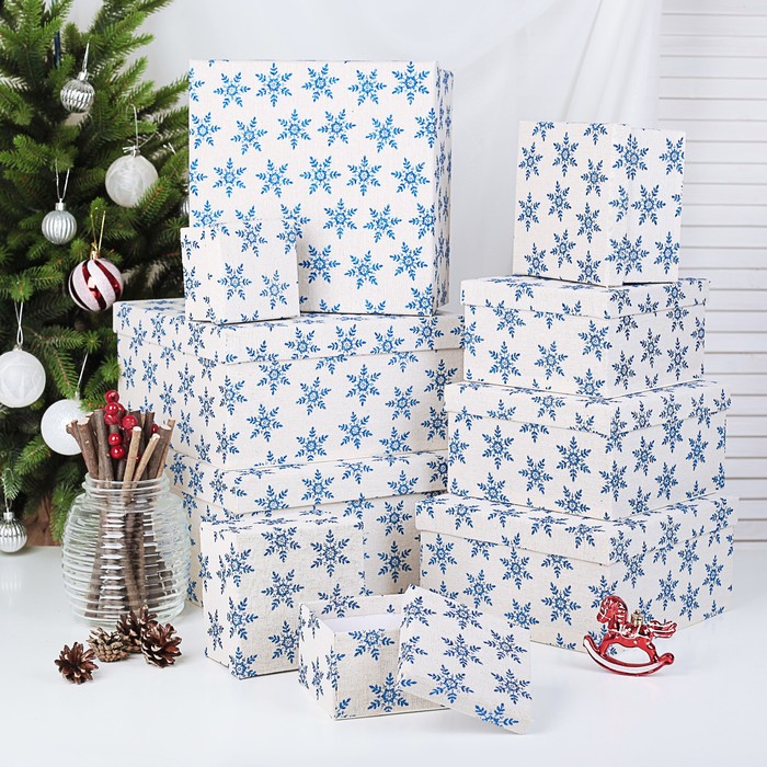 Набор коробок 10в1, 30 х 30 х 14,5 - 9,5 х 9,5 х 6,8 см