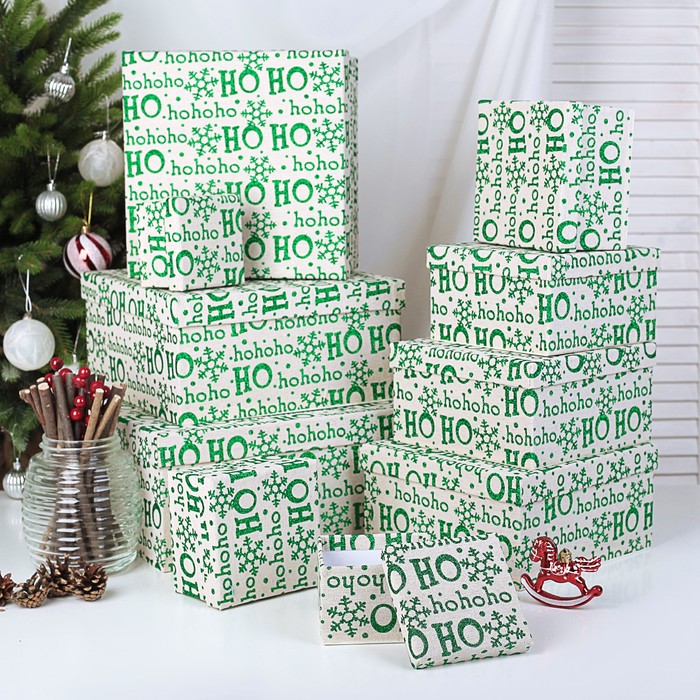 Набор коробок 10в1, 30 х 30 х 14,5 - 9,5 х 9,5 х 6,8 см