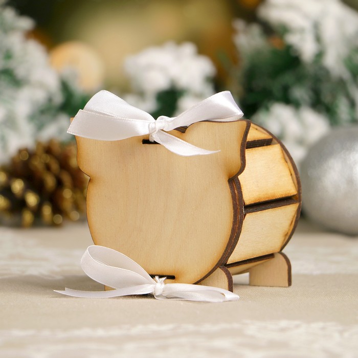 Копилка «Свинка», под роспись, 9×8,5×7,5 см