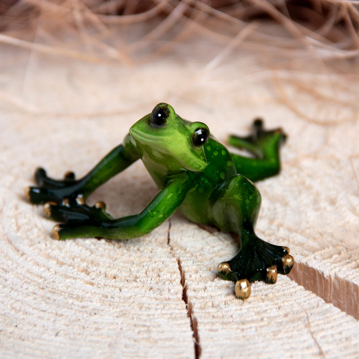 Сувенир полистоун &quot;Лягушка&quot; 5х12 см МИКС