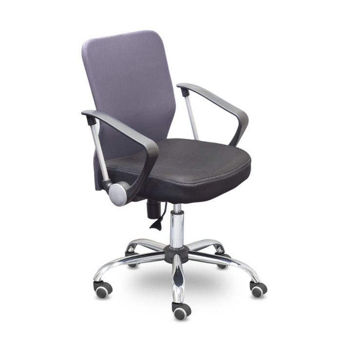 Кресло "Энтер Нептун", хром, серое