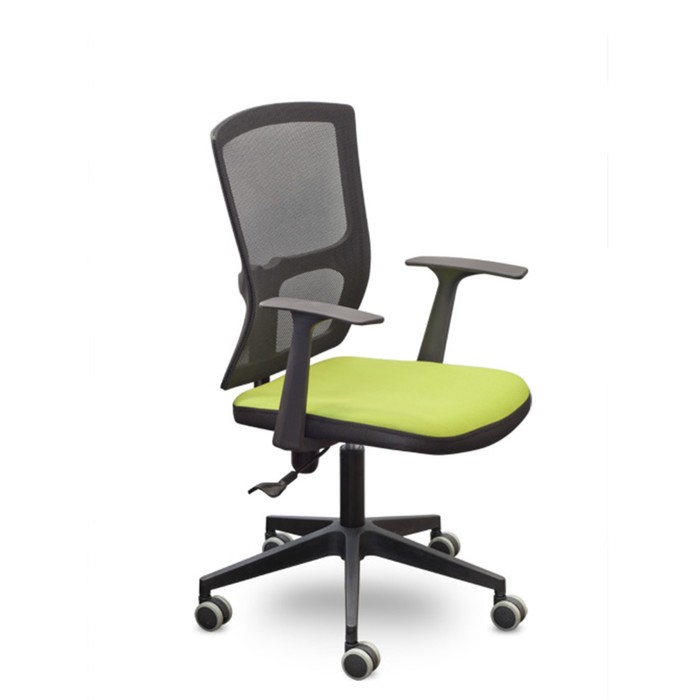 Кресло "Стэнфорд", лайм/чёрное