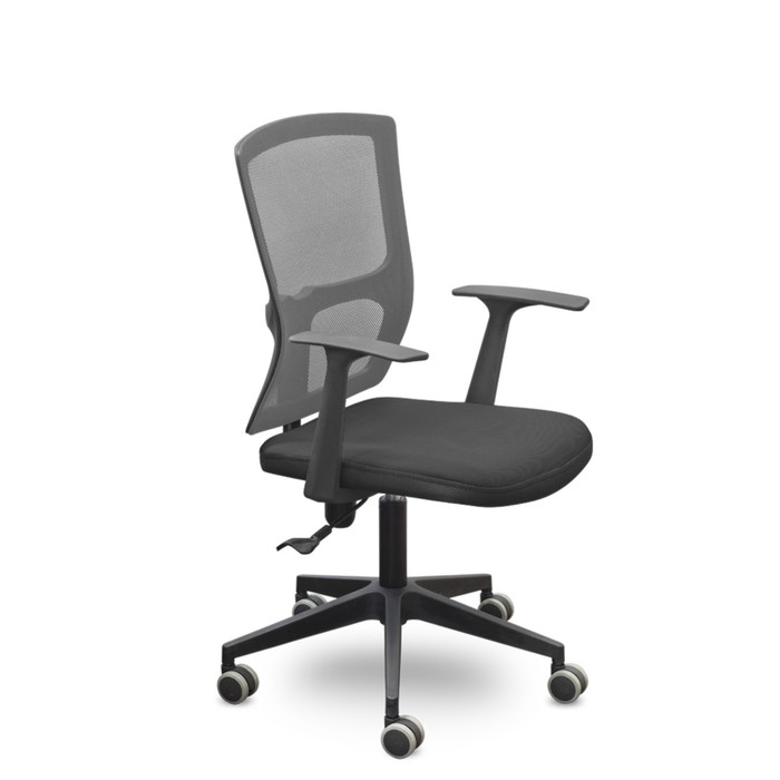 Кресло "Стэнфорд", чёрное/серое