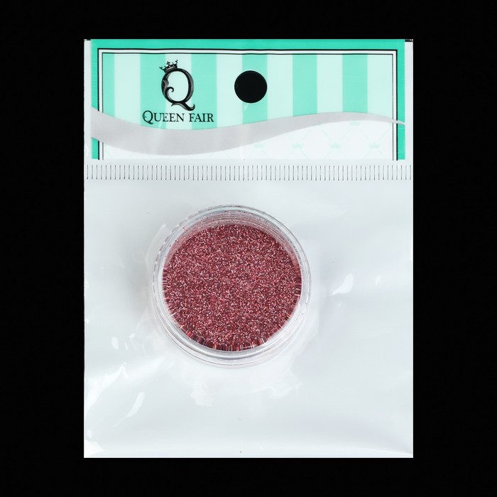 Блёстки для ногтей, 8гр, голография, цвет розовый