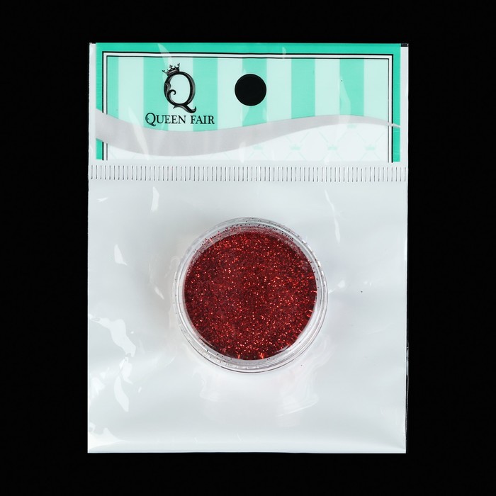 Блёстки для ногтей, 8гр, цвет красный