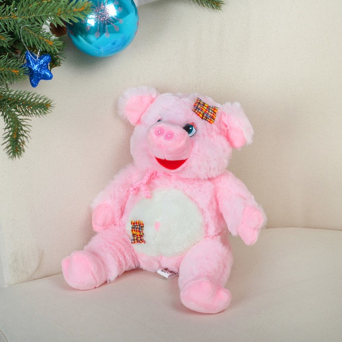 Мягкая игрушка "Свинюшка с заплатами"