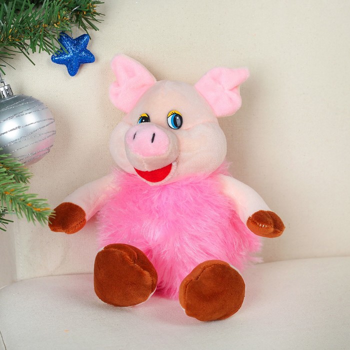 Мягкая игрушка "Свинюшка пушистое тельце"