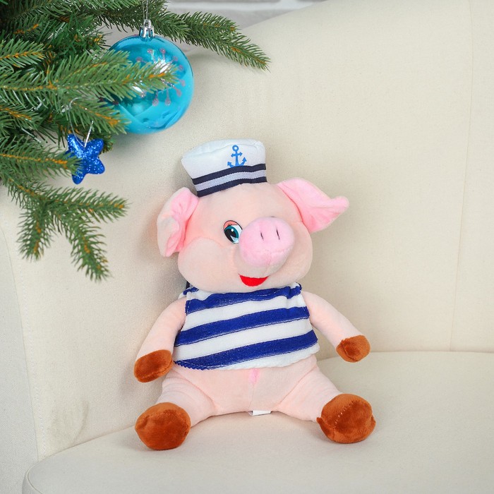 Мягкая игрушка "Поросёнок морячок", 20 см