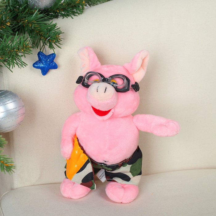 Мягкая игрушка "Поросёнок сёрфер"