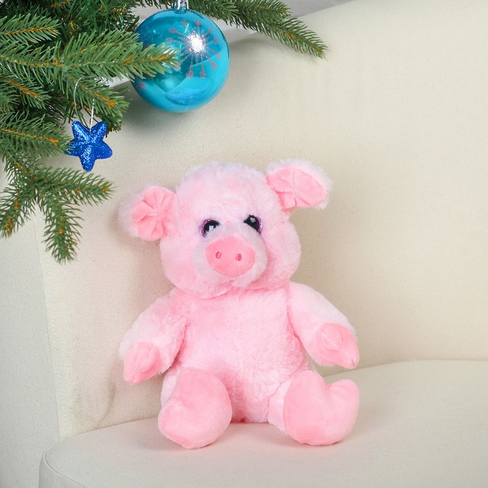 Мягкая игрушка "Свинюшка большие глазки" 18 см