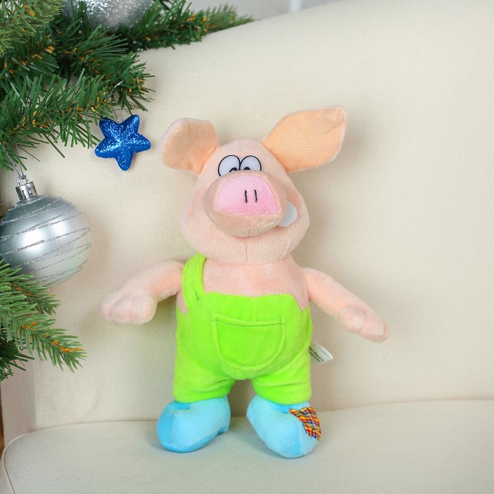 Мягкая игрушка "Свинюшка в комбинезончике"