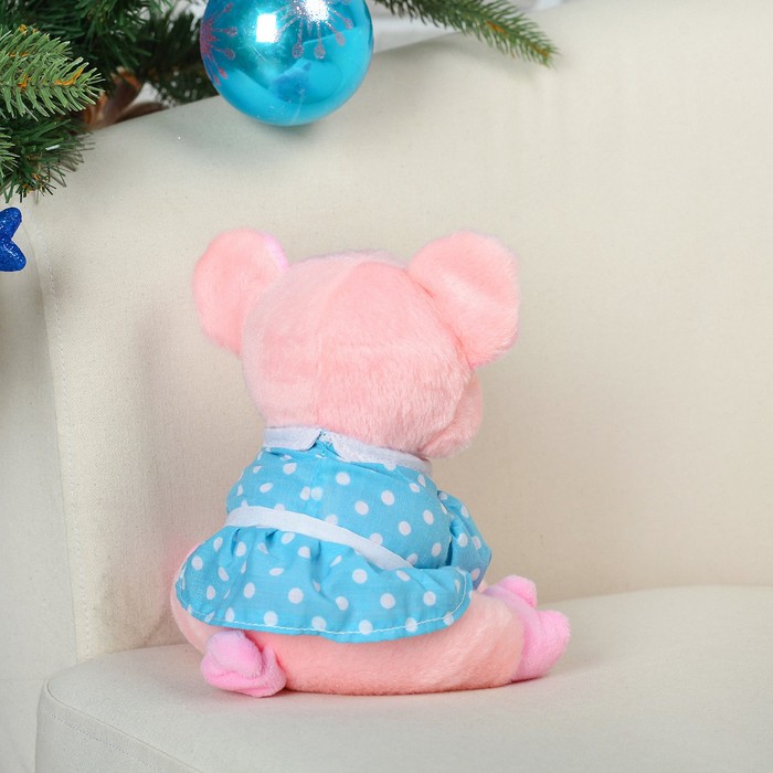 Мягкая игрушка "Хрюшка блузка в горошек"