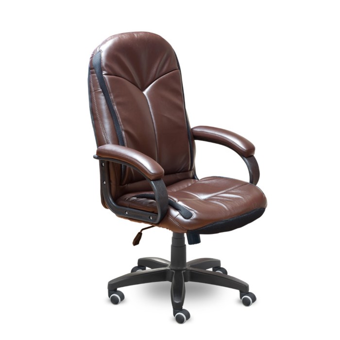 Кресло "Фри Делюкс", чёрное/каштан