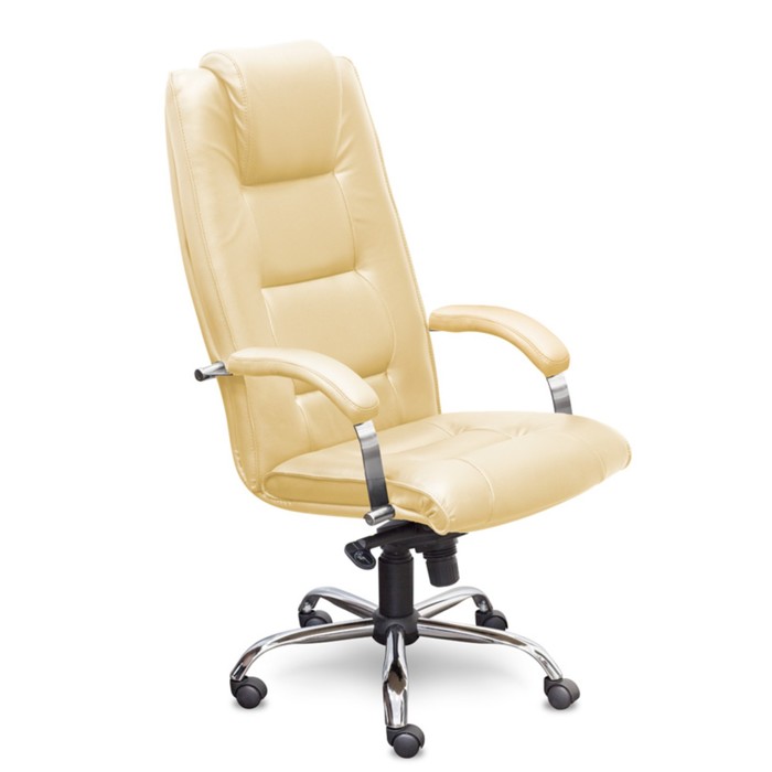 Кресло "Борн", хром, бежевое