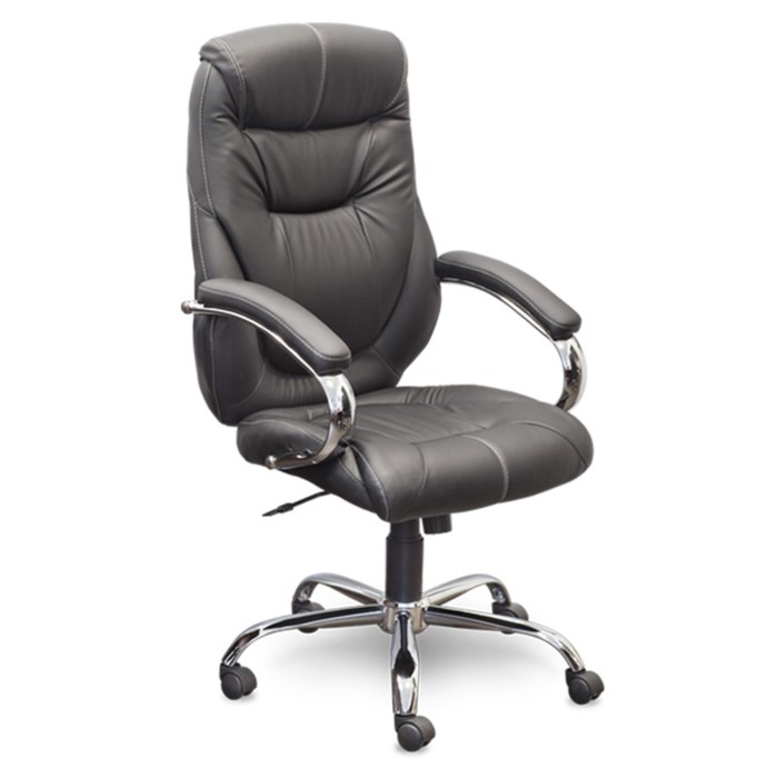 Кресло "Аляска", хром, чёрное