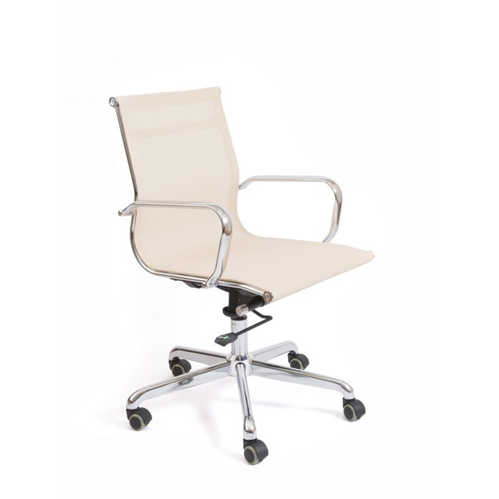 Кресло "Кайман Н", хром, бежевое