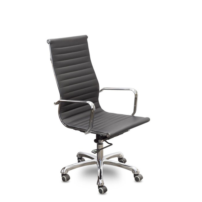 Кресло "Кайман В", хром, чёрное