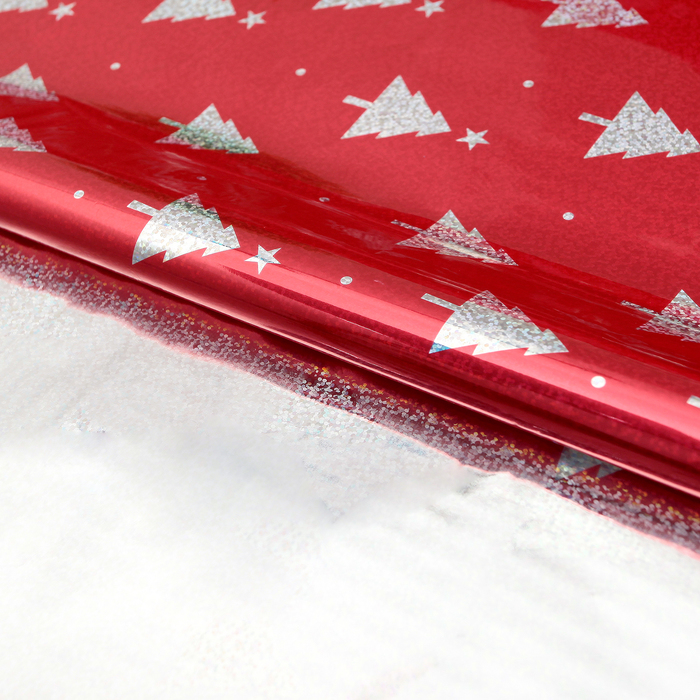 Плёнка голография "Ёлочки", 70 х 100 см