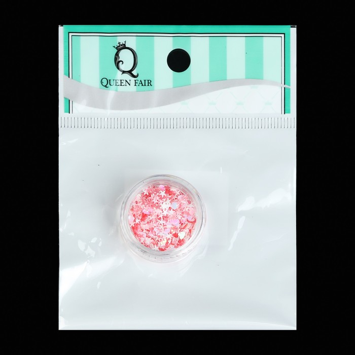 Пайетки для ногтей "Ассорти", 2гр, цвет розовый