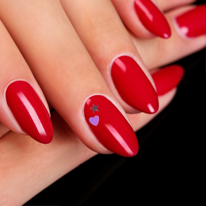 Пайетки для ногтей "Ассорти", 2гр, цвет розовый