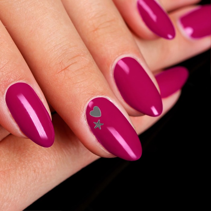 Пайетки для ногтей "Ассорти", 2гр, цвет серебристый