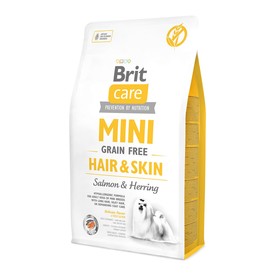 

Сухой корм Brit Care MINI GF Hair Skin для собак мини-пород, беззерновой, 2 кг.