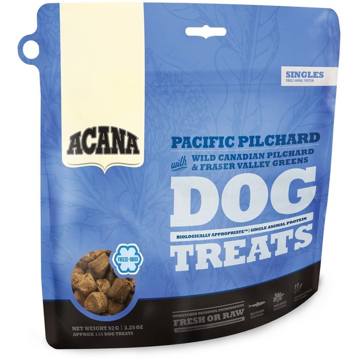 Лакомство Acana для собак, сублимированное, тихоокеанская сардина, 92 г