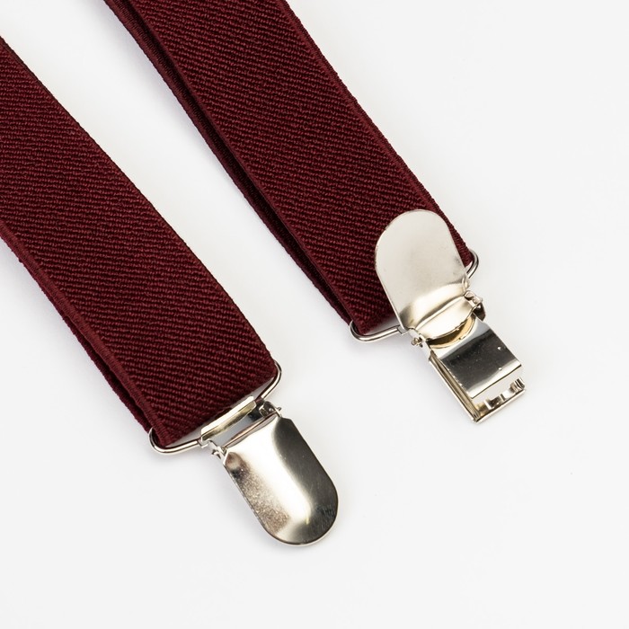 Набор мужской KAFTAN подтяжки и бабочка, бордовый, р-р универс, п/э