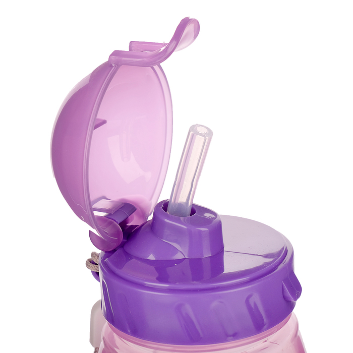 Поильник с трубочкой детский «Фиксики. Симка + Нолик» (мультяшки), 400 мл, на ремешке, цвета МИКС