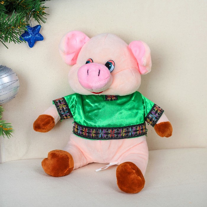 Мягкая игрушка "Русский парень" поросёнок, 20 см