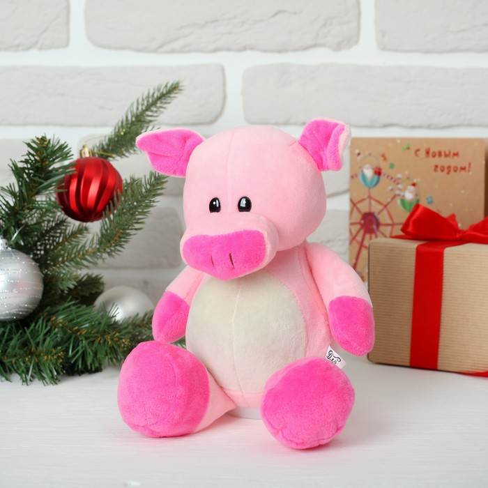 Мягкая игрушка-копилка "Розовый свин"