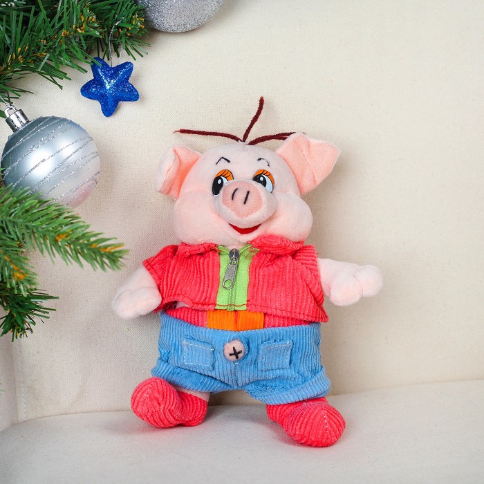 Мягкая игрушка "Свин в костюмчике"