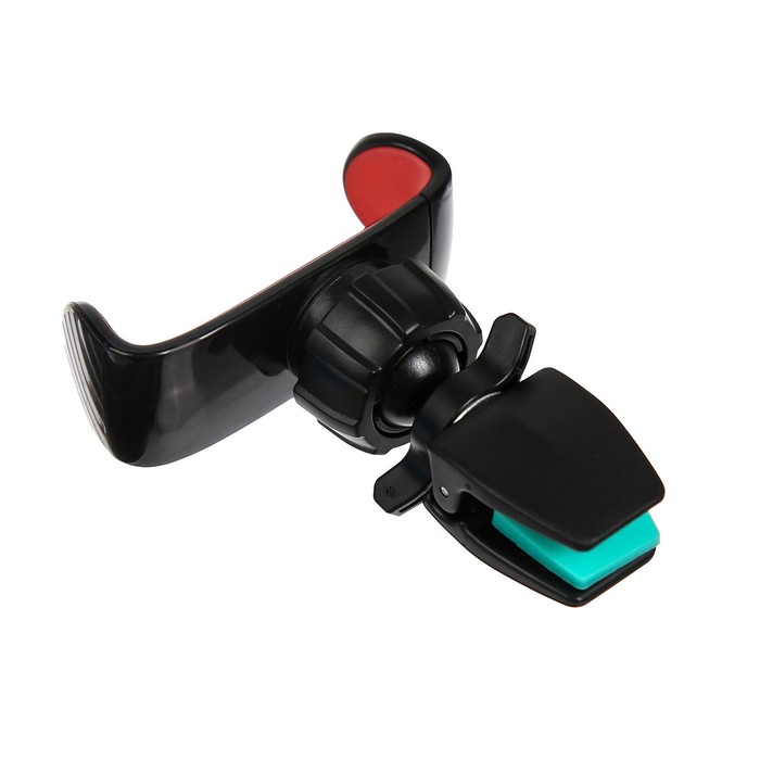 Держатель в дефлектор раздвижной 60 мм - 95 мм на прищепке, красный