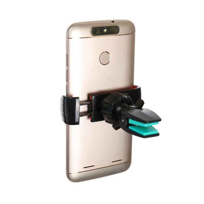 Держатель в дефлектор раздвижной 60 мм - 95 мм на прищепке, красный