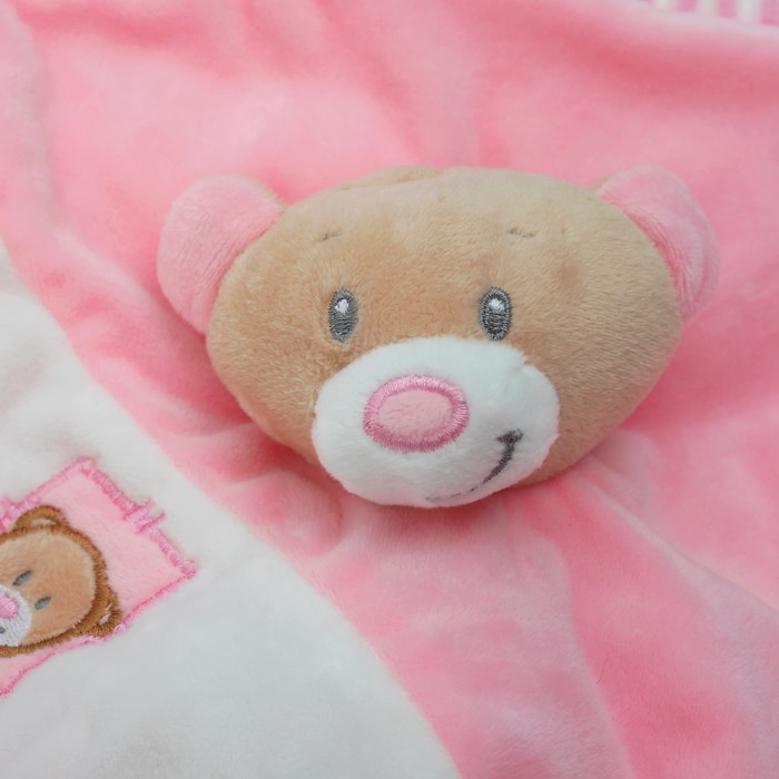 Комфортер "Медвежонок" розовый носик